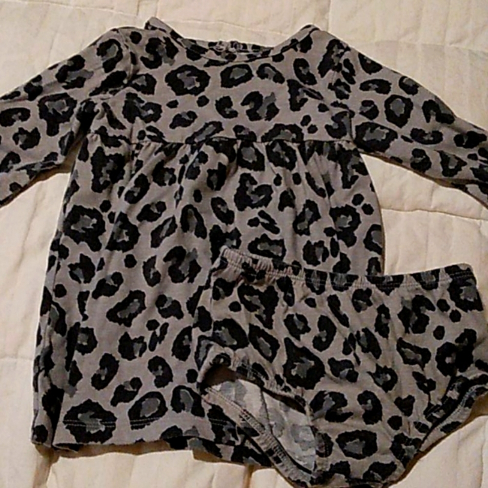 12month cotton dress and bloomers